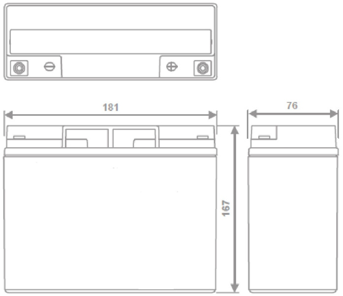 Akumulator 12V AGM 22Ah VRLA bezobsługowy bateria